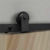 Image of 2.44M Antique Classic Style Single Sliding Barn Door Hardware Track Roller Kit