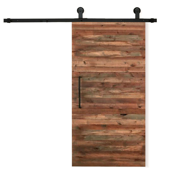 3.66M Antique Classic Style Single Sliding Barn Door Hardware Track Roller Kit
