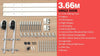 Image of 3.66M Antique Classic Style Single Sliding Barn Door Hardware Track Roller Kit
