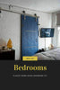 Image of 3.66M Antique Classic Style Single Sliding Barn Door Hardware Track Roller Kit