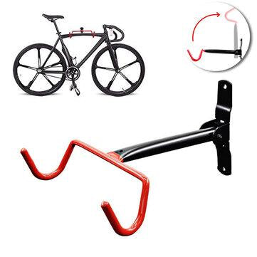 Max Load 15KG Adjustable Wall Mount Bike Bicycle Hook Rack Hanger Cycling Flip Up Storage Garage Holder