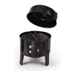 Image of 3 in 1 Charcoal Vertical Smoker BBQ Grill Roaster Portable Outdoor Steel Steamer