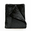 Image of Black Colour DreamZ 320GSM 220x160cm Ultra Soft Mink Blanket Warm Throw