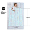 Image of Blue Kids Weighted Printed Blanket