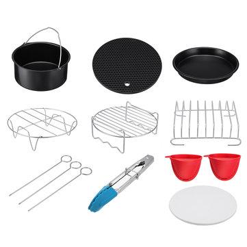9 In 1 Set  Air Fryer Accessories Kitchen Fryer Pizza Pan Bread Shell Frying Pan Mutifunctional
