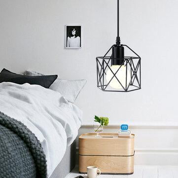 15*18*10cm E27 Vintage Industrial Iron Restaurant Chandelier Lampshade Corridor Ceiling Hanging Light Socket