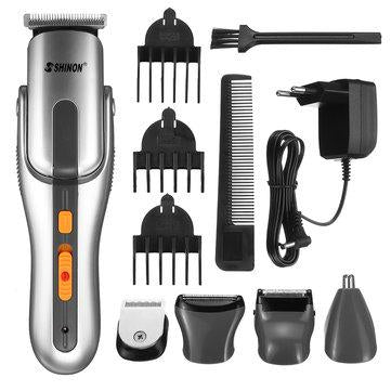 SH1773 8 In 1 Men's Grooming Kit with Trimmer for Beard Head Body Nose Hair Rechargable Shaver Razor Electric Hair Trimmer