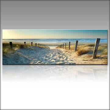 1 Piece Canvas Print Paintings Beach Sea Road Wall Decorative Print Art Pictures FramelessWall Hanging Decorations for Home Office