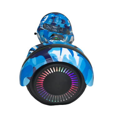6.5 Inch Hoverboard, Self Balancing Scooter- Camo Blue + LED lights [Free Carry Bag & Bluetooth]