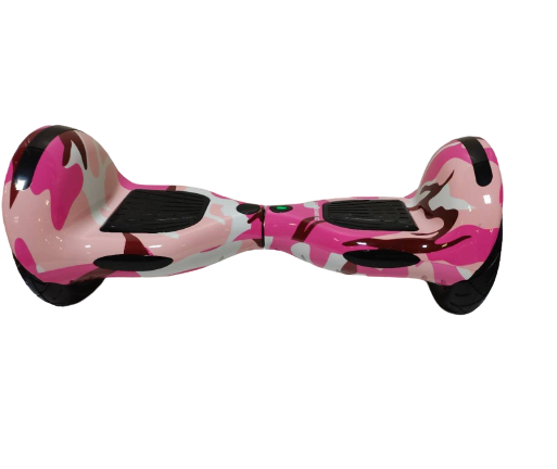 Electric Hoverboard – 10 inch – Camo Pink Style + LED lights [Free Carry Bag & Bluetooth]