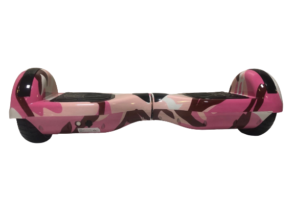 6.5 Inch Hoverboard, Self Balancing Scooter- Camo Pink + LED lights [Free Carry Bag & Bluetooth]