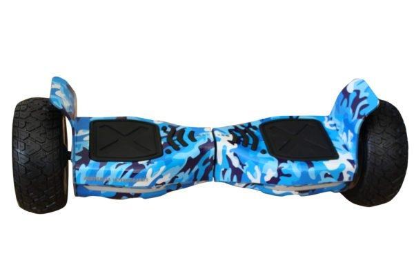 8.5″ Off Road Hoverboard NS8, Powerful Motor & monster Tyres – Camouflage Blue Style [Free Carry Bag & Bluetooth]