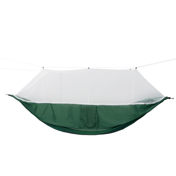 2 Person Hammock with Netting Mosquito Washable Lightweight Swing Sleeping Bed Camping Hiking Travel Max Load 300kg
