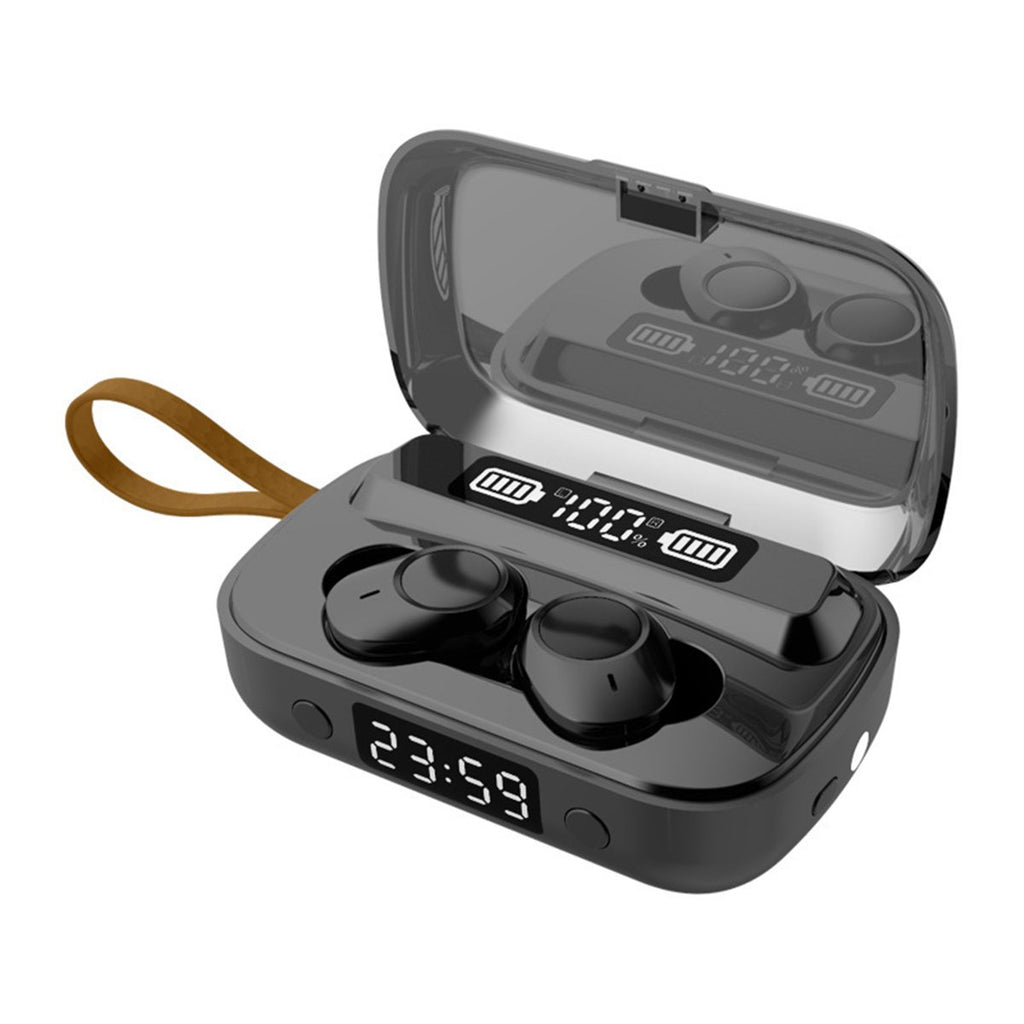 A13 4-in-1 TWS Dual bluetooth Earbuds Digital Display Touch In Ear Sport Earphone with Phone Charger LED Flashlight Clock Display