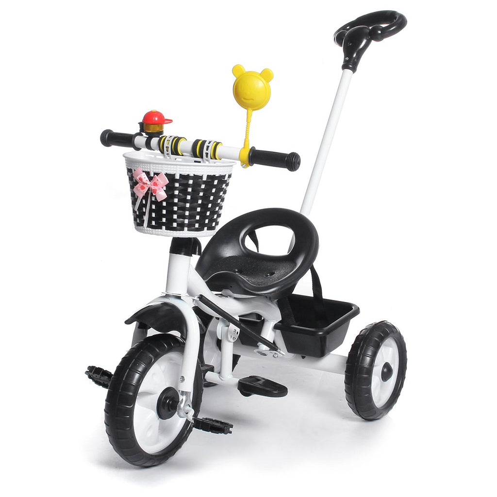 3 Wheels with Pedal Kids Tricycle Baby Stroller Junior Walker and Beginner Rider Training Children Bike for 1-6 Years Old