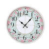 Image of Vintage Chic Wooden Shabby Large Wall Clock Art Round Oversized Digital French