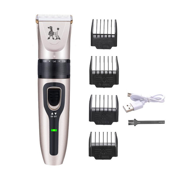 15W Pet Dog Cordless Electric Hair Clipper Thick Fur Hair Cat Grooming Trimmer 110-240V