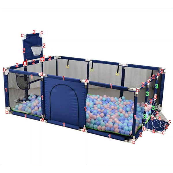 Baby Playpen Interactive Safety Gate Children Play Yards Tent Basketball Court