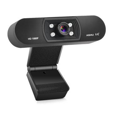 ASHU H800 1080P HD Widescreen Video Webcam Hdweb Camera with Built-In Hd Microphone for Laptop PC