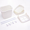 Image of 3 Tier Bathroom Laundry Clothes Baskets Bin Hamper Mobile Rack Removable Shelf
