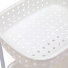 Image of 3 Tier Bathroom Laundry Clothes Baskets Bin Hamper Mobile Rack Removable Shelf