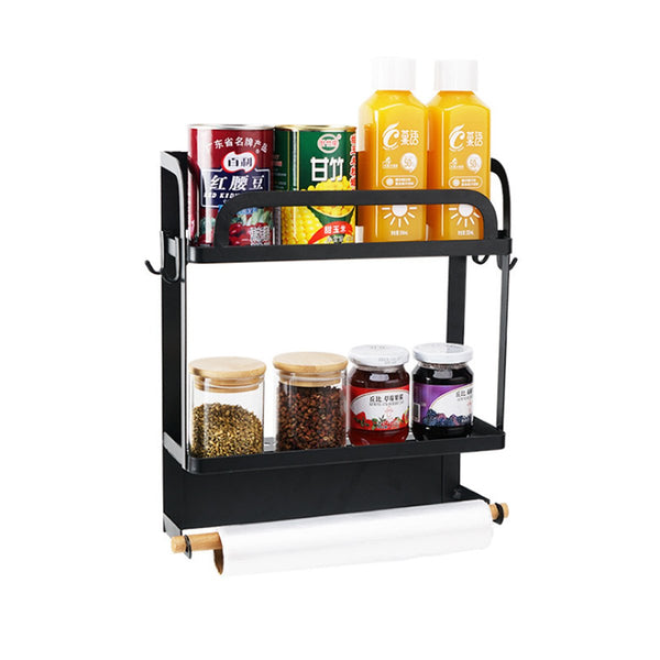 Kitchen Rack Magnetic Refrigerator Storage Holder Food Organizer Holder Shelf