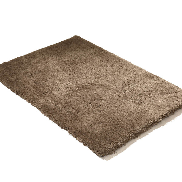 Ultra Soft Anti Slip Rectangle Plush Shaggy Floor Rug Carpet in Taupe 60x220cm