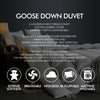 Image of DreamZ 500GSM All Season Goose Down Feather Filling Duvet in Super King Size