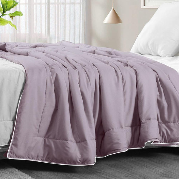 DreamZ Microfibre All Season Bamboo Lightweight Quilt Duvet King Size Purple