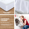 Image of DreamZ Fitted Waterproof Mattress Protector with Bamboo Fibre Cover Double Size