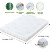 Image of DreamZ 8cm Thickness Cool Gel Memory Foam Mattress Topper Bamboo Fabric Queen