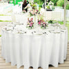 Image of 1 Pc 305cm White Round Fitted Tableclothes Hemmed Edges Trestle Event Wedding