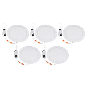 5pcs Bright Ultra-thin LED Ceiling Light Panel Lamp Pure White Lighting AC110-240V