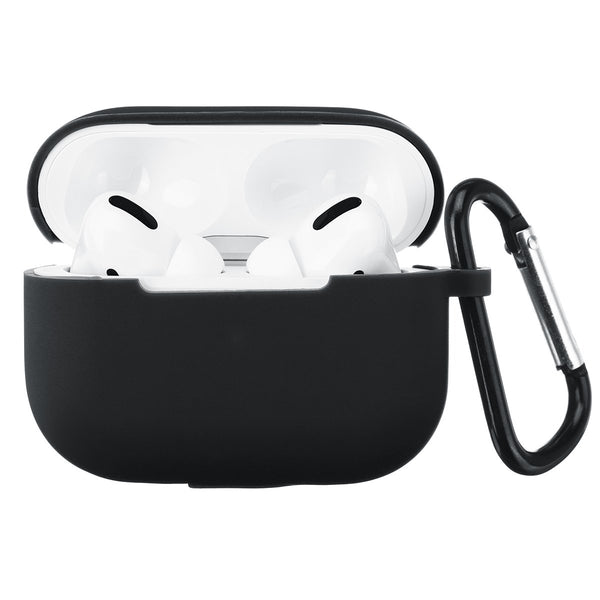 1PCS Colorful Soft Silicone Protective Earphone Storage Cover Case with Buckle For AirPods Pro