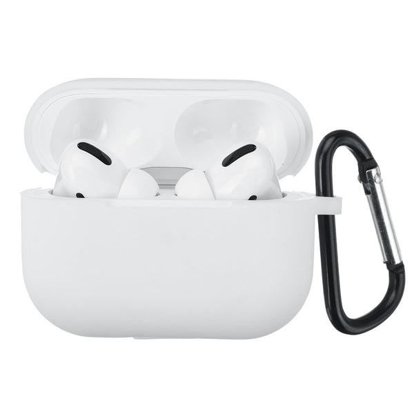1PCS Colorful Soft Silicone Protective Earphone Storage Cover Case with Buckle For AirPods Pro