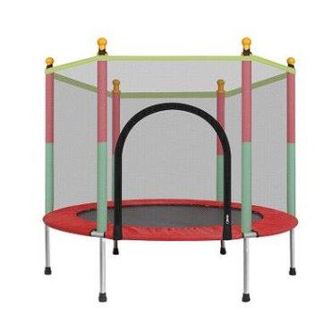 Round Home Indoor Trampoline Child Playing Jumping Bed Kids Adults Fitness Exercise Tools Enclosure Pad