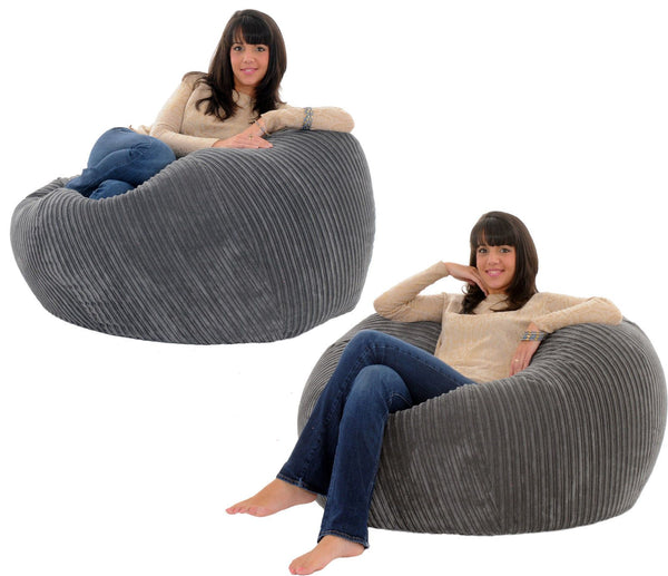 Large Bean Bag Chair Couch Corduroy Sofa Covers Indoor Lazy Seat Adult BeanBag