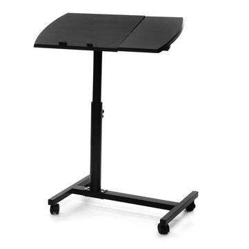 Adjustable Height Laptop Stand Rolling Cart Desk Computer Table Desk Bed Sofa Tray Rolling Portable Notebook Desk with Wheels