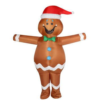 Halloween Christmas Role Play Party Zoo Carnival Foldable Inflatable Costume Toy with Air-filled Fan for Adults