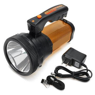 2000lm 5000mAh 1000m Long Range Strong LED Flashlight USB Rechargeable 2 Gears Powerful Spotlight Torch Camping Hunting Fishing Lamp