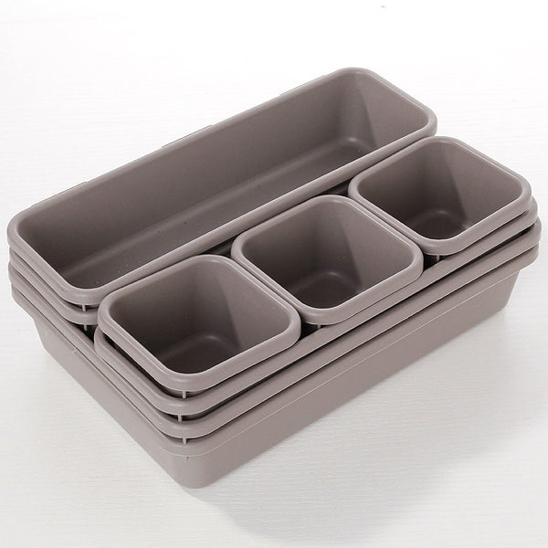 8 Piece Drawer Storage Box Organizer Case Plastic Divide Free Combination Small Articles Storage Box