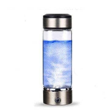 IPRee 420ml Titanium Hydrogen Rich Water Bottle USB Ionizer Antioxidants Maker Drining Cup