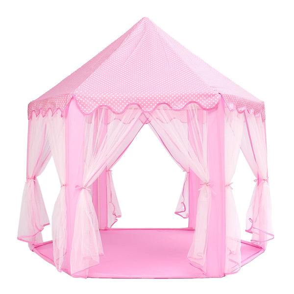 Portable Princess Castle Play Tent Activity Fairy House Fun Play House Toy 55.1x55.1x53.1 Inch