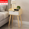 Image of 40x30x60cm Bedside Tables Table Living Room Table Fabric Drawer Storage Table