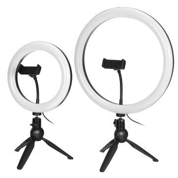 Bakeey 360° Rotation Gimbal Mobile Phone Live Fill Light bluetooth Remote Control USB Powered Desktop Bracket Ring Fill Light Tripod