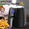 Image of SPECTOR New 7L Air Fryer LCD Health Cooker Low Oil Rapid Deep Frying 1800W Black