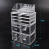 Image of 9 Drawer Clear Acrylic Cosmetic Makeup Organizer Jewellery Storage Box