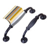 Image of 10x 128mm Black Antique Style Door Drawer Kitchen Handle Handles Pull Knob Tool