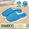 Image of Summer Women Men Bamboo Cooling Gel Slippers Anti-faigue Sandals Shoes Size L