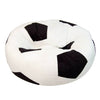 Image of Micro Suede Football Soccer Ball Bean Shape Bag Indoor Outdoor Sofa Seat Chairs